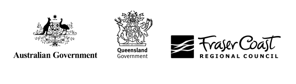 Australian Government, Queensland Government and Fraser Coast Regional Council Logo